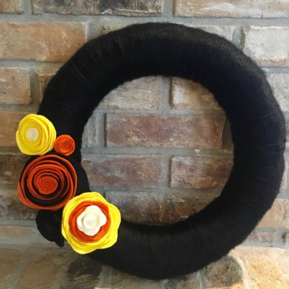 Handmade fall wreath